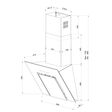 Пристенная вытяжка KUPPERSBERG F660