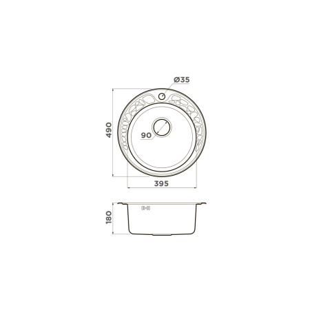 Врезная мойка OMOIKIRI Tovada 49-IN нержавеющая сталь