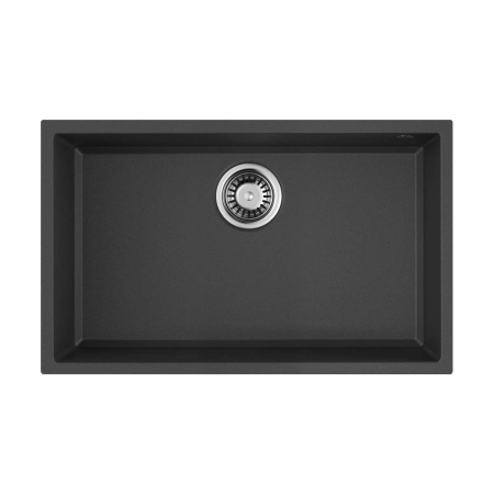 Мойка подстольный монтаж OMOIKIRI Tedori 66-U-BL Tetogranit/черный