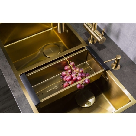 Коландер OMOIKIRI CO-02-PVD-LG светлое золото