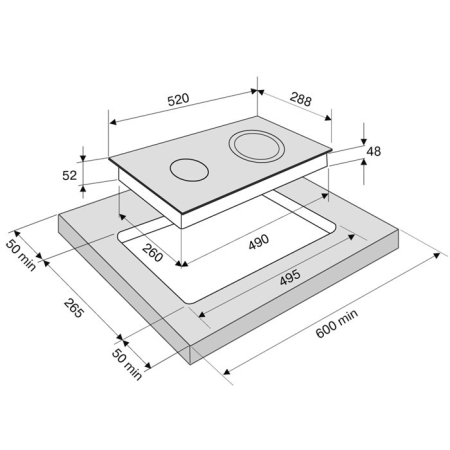 Электрическая варочная поверхность KRONA LAUREL 30BL