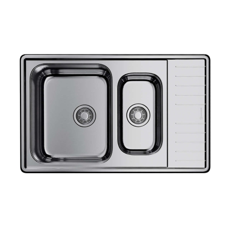 Врезная мойка OMOIKIRI Sagami 79-2-IN нержавеющая сталь