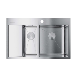 Врезная мойка OMOIKIRI Akisame 78-2-IN-R нержавеющая сталь