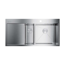 Врезная мойка OMOIKIRI Akisame 100-2-IN-R нержавеющая сталь