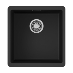 Мойка подстольный монтаж OMOIKIRI Kata 40-U-BL ARTGRANIT/черный