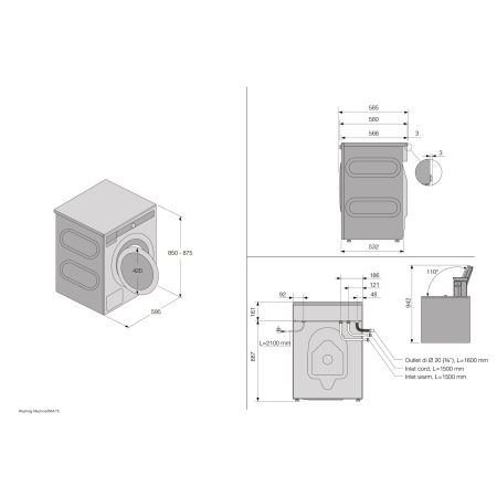 Соло стиральная машина ASKO W6098X.W/3