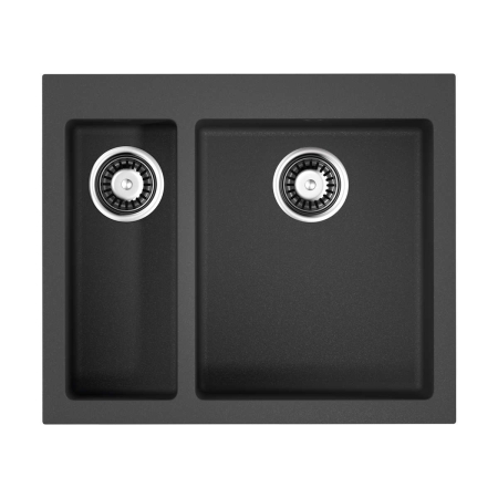 Врезная мойка OMOIKIRI Bosen 59-2-BL Tetogranit/черный