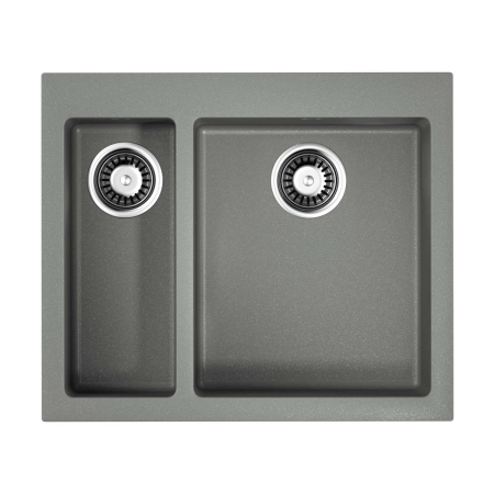 Врезная мойка OMOIKIRI Bosen 59-2-GR Tetogranit/leningrad grey