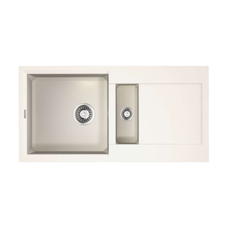 Врезная мойка OMOIKIRI Sakaime 86-2-WH Tetogranit/белый