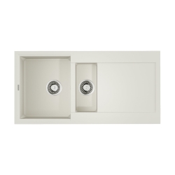 Врезная мойка OMOIKIRI Sakaime 100-2-WH Tetogranit/белый