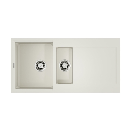 Врезная мойка OMOIKIRI Sakaime 100-2-WH Tetogranit/белый