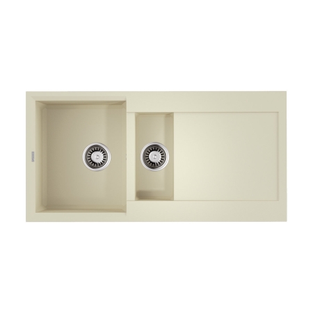 Врезная мойка OMOIKIRI Sakaime 100-2-BE Tetogranit/ваниль