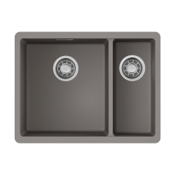 Мойка подстольный монтаж OMOIKIRI Kata 55-2-U-GR ARTGRANIT/leningrad grey