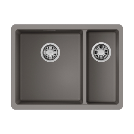 Мойка подстольный монтаж OMOIKIRI Kata 55-2-U-GR ARTGRANIT/leningrad grey