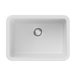 Мойка подстольный монтаж OMOIKIRI Torishima 67-U/I-WH GLOSSY Natceramic/белый глянцевый