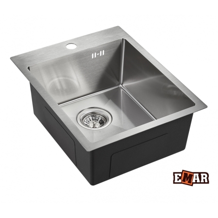 Врезная мойка EMAR EMB-128A PVD Nano Satine