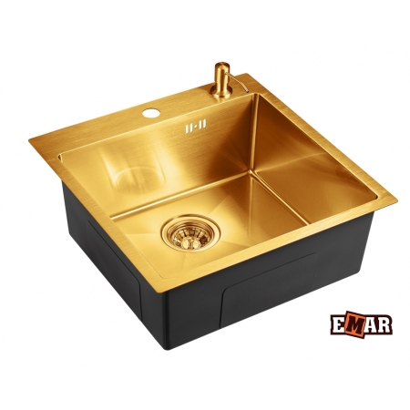 Врезная мойка EMAR EMB-117A PVD Nano Golden
