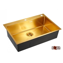 Врезная мойка EMAR EMB-125A PVD Nano Golden