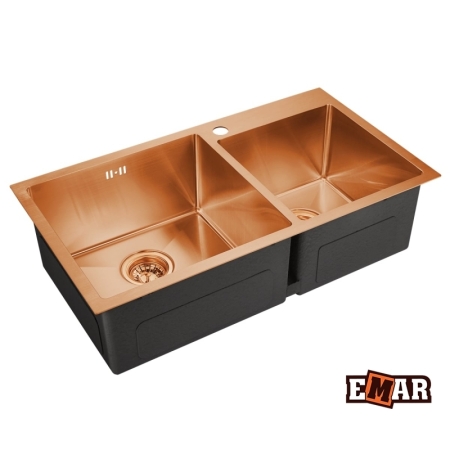 Врезная мойка EMAR EMB-210 PVD Nano Coppery