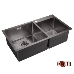 Врезная мойка EMAR EMB-210 PVD Nano Dark