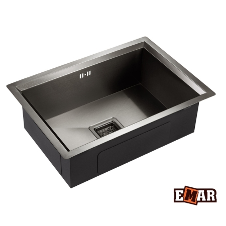 Мойка подстольный монтаж EMAR EMB-129А PVD Nano Dark