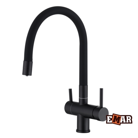 Смеситель 3 в 1 EMAR ЕС - 3015 black
