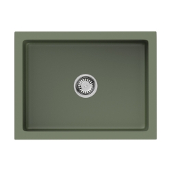 Мойка подстольный монтаж OMOIKIRI Mikura 61-OL Natceramic/olive