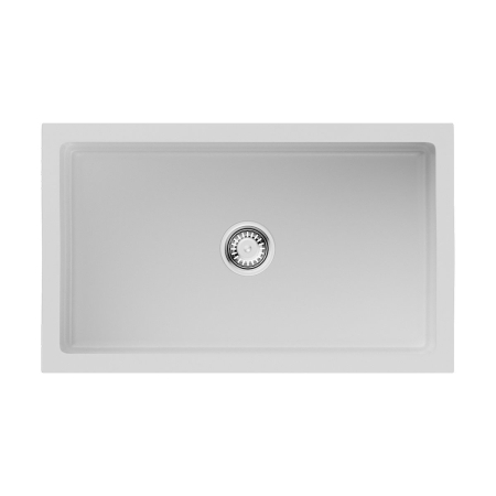Мойка подстольный монтаж OMOIKIRI Mikura 76-WH Glossy Natceramic/белый глянцевый