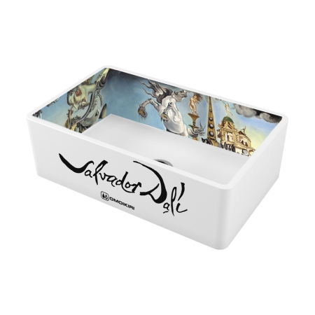 Мойка подстольный монтаж OMOIKIRI Mikura 76-Dali Natceramic/white
