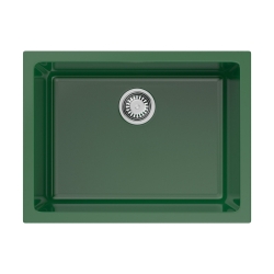 Мойка подстольный монтаж OMOIKIRI Okinoshima 61-U/I-RG Glossy Natceramic/royal green глянцевый