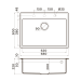 Врезная мойка OMOIKIRI Tedori 68-DC Tetogranit/темный шоколад