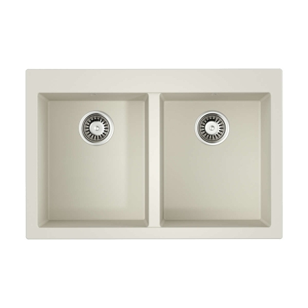 Врезная мойка OMOIKIRI Bosen 80-2-WH Tetogranit/белый