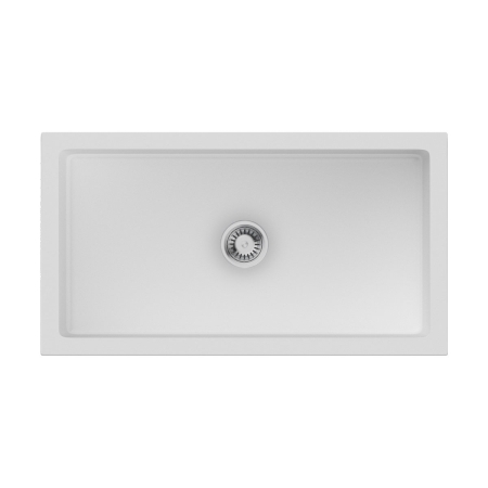 Мойка подстольный монтаж OMOIKIRI Mikura 83-WH Glossy Natceramic/белый глянцевый
