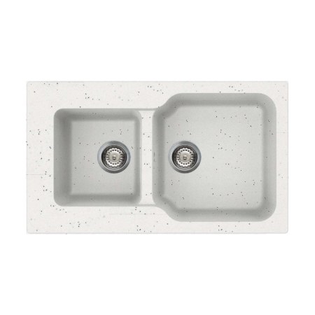 Врезная мойка OMOIKIRI Maru 86-2-EV Tetogranit/эверест