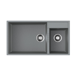 Мойка подстольный монтаж OMOIKIRI Tedori 85-2-U-GR Tetogranit/leningrad grey