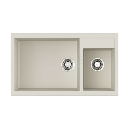 Врезная мойка OMOIKIRI Tedori 86-2-LB-WH Tetogranit/белый