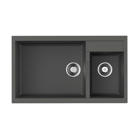 Врезная мойка OMOIKIRI Tedori 86-2-LB-PL Tetogranit/платина