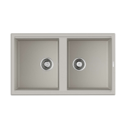 Врезная мойка OMOIKIRI Tedori 86-2-WH Tetogranit/белый