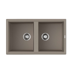 Врезная мойка OMOIKIRI Tedori 86-2-SA Tetogranit/бежевый