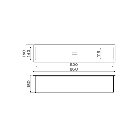 Встраиваемая сушка для посуды OMOIKIRI DRY-03 PRO GB графит