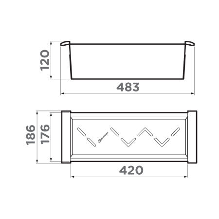 Коландер OMOIKIRI CO-04-IN нержавеющая сталь