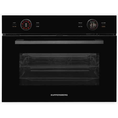 Компактный духовой шкаф с функцией СВЧ KUPPERSBERG KMW612 Black