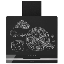 Пристенная вытяжка KRONA DOMENIKA 600BLACK/INOXS