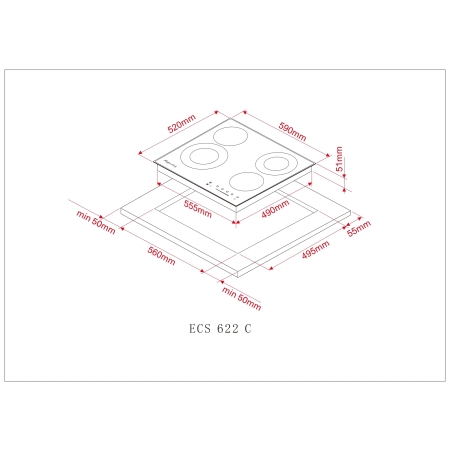 Электрическая варочная поверхность KUPPERSBERG ECS622C