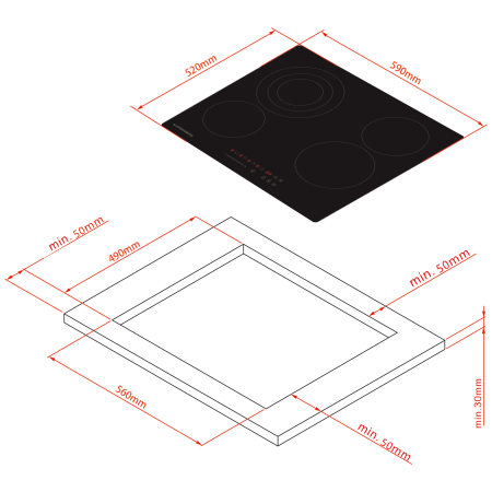 Электрическая варочная поверхность KUPPERSBERG ECS630