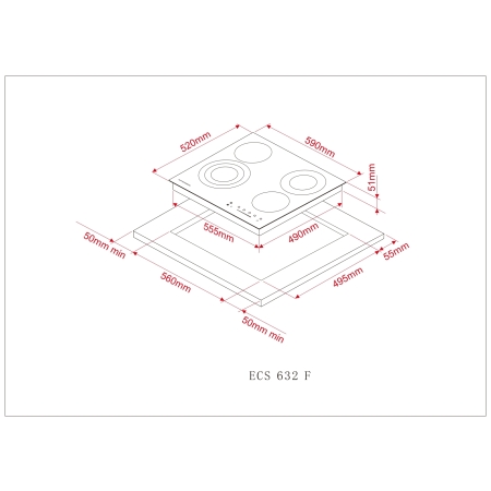 Электрическая варочная поверхность KUPPERSBERG ECS632F