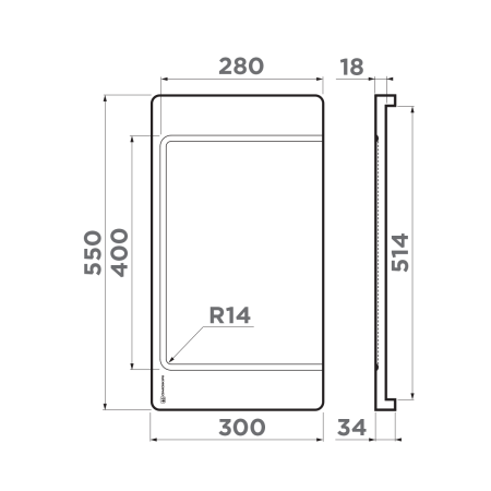 Разделочная доска OMOIKIRI CB-04-WOOD-L дерево сапеле