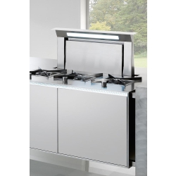 Врезная в столешницу вытяжка Falmec DOWNDRAFT GLASS WHITE 90