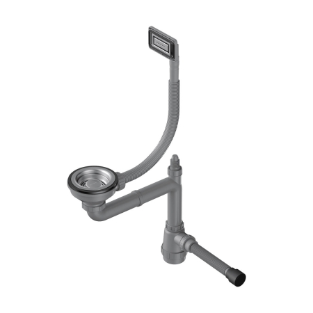 Арматура для одночашевых моек с универсальным прямоугольным переливом OMOIKIRI WK-1-UN-I