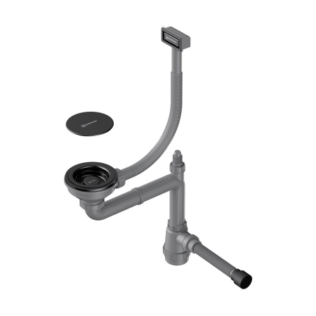 Арматура для одночашевых моек с прямоугольный переливом OMOIKIRI WK-1C-GB